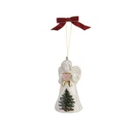 Spode Christmas Tree Angel Ornament, Festive Holiday Bauble Hanging Decor Accent. Fixed Price $19.99.