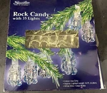 Sienna Twinkle Shimmering Rock Candy White String Lights Christmas Holiday. Fixed Price $15.99.