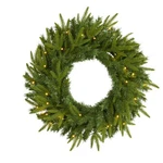 24-IN Long Pine Artificial Christmas Wreath With 35 Clear Led Lights. Fixed Price $54.39.