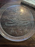Duralex Les Verreries Saint Gobain Christmas Platter 13 Made France Vtg.. Fixed Price $17.41.