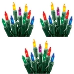 (3) Holiday Wonderland 48151-88A 300 Ct Multi Miniature Christmas Light Sets. Fixed Price $81.90.
