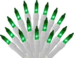 Led Christmas Tree Lights - 50 Count Mini Green On White Wire Waterproo. Fixed Price $26.99.