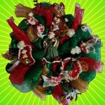 Free Christmas 24" Lighted Deco Mesh Santa Accents Wreath New Home Owner Realtor. Fixed Price $49.00.