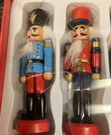 Kurt Adler (#C2237) Wooden Nutcracker Ornaments, 4 1/2" (set Of 6). Fixed Price $14.40.