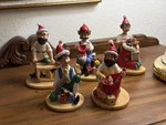 Vintage Ceramic Elf Figurine Collection Santa Helpers Set Of 6 - Whimsical. Fixed Price $33.99.