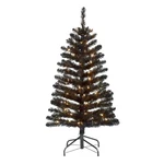 4FT Artificial Holiday Christmas Tree With Led Lights/pre-lit Black Fir, At Home. Fixed Price $27.99.