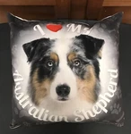 Love My Australian Shepherd Dog Throw Pillow 15X15. Fixed Price $19.99.