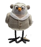 Featherly Friends Heiwa Fabric Bird Figurine Dressed Glitter Sweater Earmuffs +. Fixed Price $18.97.