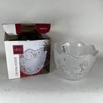 Mikasa Crystal Santa Votives With Candle 3" Tall #sa 520-611 New In Box Tealight. Fixed Price $5.49.