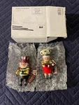 2005 Hershey's Kurt Adler Baker Elves W/ July 4TH Decorations Ornaments Nib. Fixed Price $13.00.