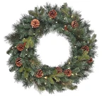 Ge Color Choice 26INCH Dual Lighted Artificial Christmas Wreath. Fixed Price $79.99.