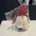 Pottery Barn Red Felt Santa Christmas Tree Ornament With Knit Hat Made In Nepal. Fixed Price $18.88.