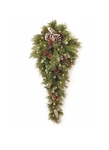 National Tree Company Pre-lit Artificial Christmas Teardrop Green Frosted Ber.... Fixed Price $55.00.