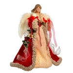 Kurt S. Adler Ul 10-LIGHT 16-INCH Red And Ivory Angel Treetop. Fixed Price $85.78.