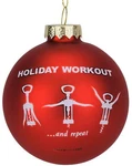 Tree Buddees Wine Opener Holiday Workout Funny Glass Christmas Ornament. Fixed Price $24.68.