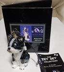 Joy The World Boston Terrier Dog Polish Glass Ornament Nib Original Box. Fixed Price $57.55.