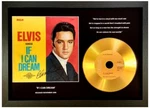 Elvis Presley 'if Can Dream' Signed Gold Disc Collectable Gift Memorabilia. Fixed Price $24.29.