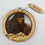 2010 Great Smoky Mountains National Park Wooden Christmas Ornament 3D Contours. Fixed Price $24.99.