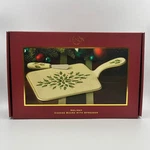Lenox Holiday Cheese Board With Spreader Box Set #761997 Christmas Entertaining. Fixed Price $29.99.