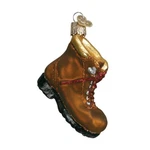 Handcrafted Glass Blown Hiking Boot Christmas Ornament Unique Gift 3.25 Inches. Fixed Price $25.19.