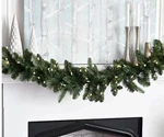Bethlehem Lights 108 Overlit Christmas Prelit Evergreen Tree Garland Clear Leds. Fixed Price $54.99.