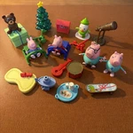 Peppa Pig Christmas Advent Calendar Toys: 20 Pieces, Opened, No Box. Fixed Price $20.00.