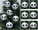 Nightmare Before Christmas Jack Skellington Holiday Ornament Black And White. Fixed Price $26.99.