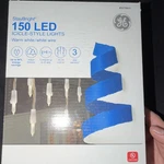Ge Staybright 150 Led Icicle String Lights Warm White Cord Indoor Outdoor. Fixed Price $18.99.