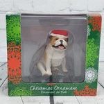 English Bulldog Christmas Ornament Sandicast New Open Box. Fixed Price $17.65.