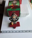 Vintage Santa Stocking Holder / Hanger - Christmas Fantasy Ltd 60768 Iron Base. Fixed Price $14.99.