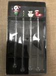 Bombay 4 Piece Christmas Stirrers Glass Swizzle Sticks. Fixed Price $22.95.