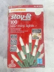Sylvania Stay-lit Platinum 100 White Led Mini Christmas Lights Indoor Outdoor. Fixed Price $16.00.
