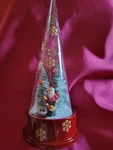 Avon Bright Moments Glass Tree Light Up Musical New In Box. Fixed Price $20.00.