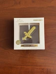 Hallmark Christmas Ornament Premium Minecraft Sword Gold. Fixed Price $19.93.