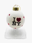 Kurt Adler Love Ny Glass Ball Christmas Ornament 80MM, White. Fixed Price $20.99.