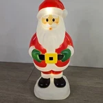 Gemmy Christmas Blow Mold Santa Light Up Decor 14" Tall - Works Great Euc. Fixed Price $21.99.