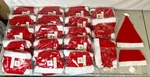 Lot Of 210+ Christmas Holiday Santa Hats (red & White) - Rhode Island Novelty. Fixed Price $129.89.