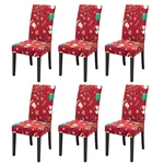 Christmas Dinner Chair 4/6PACK Stretch Slipcovers Xmas Home Decora. Fixed Price $32.89.