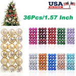 36 Pcs Christmas Ornaments Shatterproof Decorations Set For Xmas Tree Balls. Fixed Price $11.99.