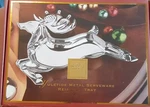 Lenox Yuletide Metal Reindeer Tray. Fixed Price $16.00.