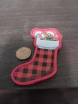 Fisher Price Little People Checkered Christmas Stocking Toys Decoration New. Fixed Price $6.00.