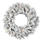Vickerman 30" Led Lights Artificial Christmas Wreath In Frosted Silver. Fixed Price $95.99.