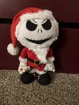 Nightmare Before Christmas 14" Animated Musical Jack Skellington Santa Dances. Fixed Price $25.00.