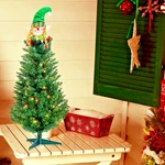 3FT Pre-lit Artificial Christmas Tree Xmas Santa Claus Decoration W/30 Led Light. Fixed Price $35.00.