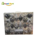 Sea Team 91-PACK Assorted Clear Christmas Ornaments, Transparent Ball. Fixed Price $38.61.