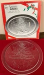 Glass Christmas Platter Les Verreries De Saint Gobain Duralex No 13". Fixed Price $19.97.