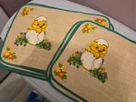 Nagel Made In Germany Set Of 8 Jute Easter Table Mats. Fixed Price $15.00.