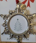 Studio Decor 2021 Snowflake & Rhinestones Christmas Tree Picture Frame Ornament. Fixed Price $14.95.