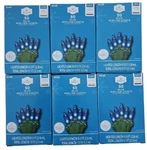 Holiday Time 50 Led Blue Mini Lights. Save Energy Green Wire. Lot Of 6. Fixed Price $53.99.