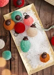 Anthropologie Flocked Multi-color Set Of 20 Vtg-look Mini Ornaments Terrain New. Fixed Price $39.00.